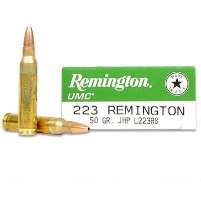 Remington Ammo UMC 223 Remington 50 Grain JHP 20 R
