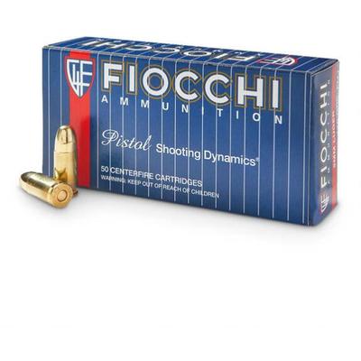 Fiocchi Ammo Shooting Dynamics 9mm 115 Grain FMJ 5