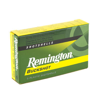 Remington Shotshells 12 Gauge 00 Buckshot 5 Rounds