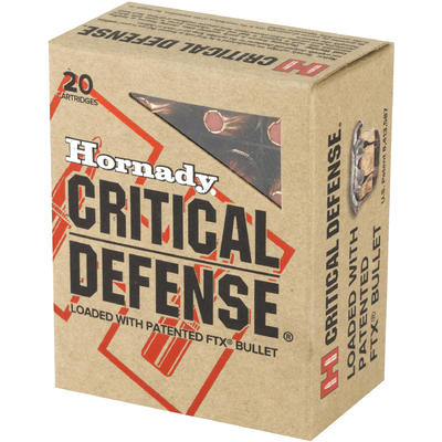 Hornady Ammo Critical Defense 45 ACP 185 Grain 20