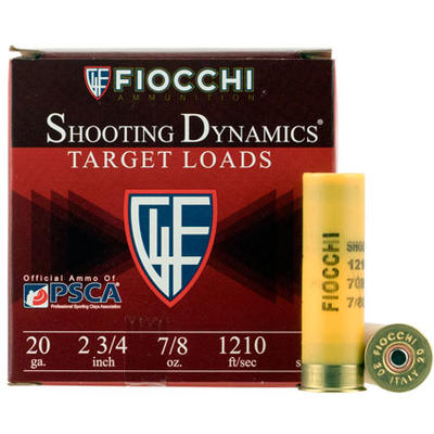 Fiocchi Shotshells Target Shotshell 20 Gauge 2.75i