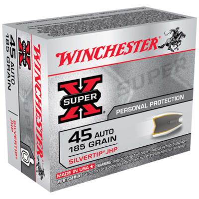 Winchester Ammo Super-X 45 ACP 185 Grain Silvertip
