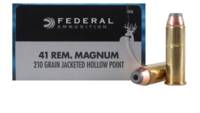 Federal Ammo 41 Magnum JHP 210 Grain 20 Rounds [C4
