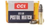 CCI Rimfire Ammo Competition Pistol Match .22 Long