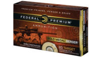 Federal Ammo Gold Medal 6mm Creedmoor 105 Grain BT