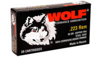 Wolf Ammo HP 223 Remington HP 55 Grain 500 Rounds