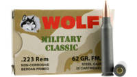 Wolf Ammo Military Classic 223 Remington FMJ 62 Gr