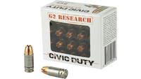 G2 9mm Civic Duty 20 Rounds [G00602]